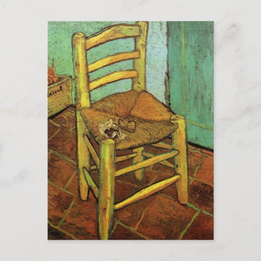 Carte Postale La chaise de Vincent avec son tuyau par Vincent va (Devant)