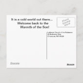 Carte Postale La chaleur du fils (Dos)