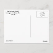 Carte Postale La chapelle, Institut Tuskegee, Ala. c1906 (Dos)