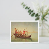 Carte Postale La chasse au canard (Debout devant)