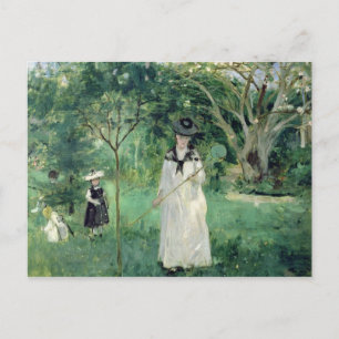 Carte Postale La chasse aux papillons, 1874