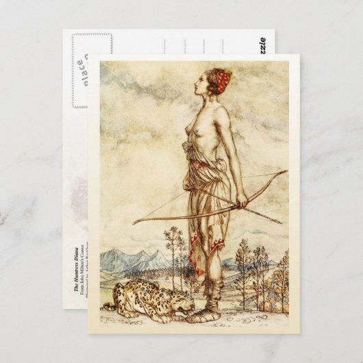 Carte Postale La Chasse Diana (Devant / Derrière)