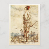 Carte Postale La Chasse Diana (Devant)