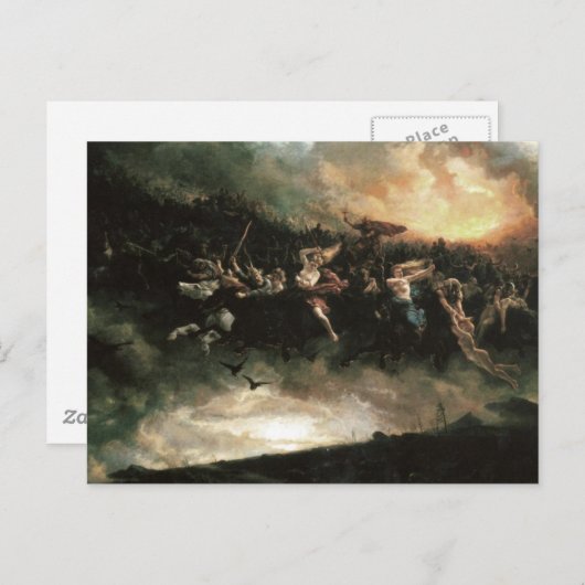 Carte Postale La Chasse sauvage (Devant / Derrière)