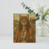 Carte Postale La chatte hippie (Debout devant)