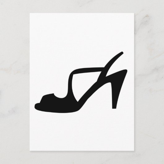 Carte Postale La chaussure de la femme (Devant)