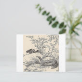 Carte Postale La chauve-souris et le vison (Debout devant)