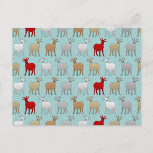 Carte Postale La chèvre rouge