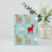 Carte Postale La chèvre rouge (Debout devant)