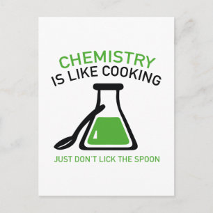 Carte Postale La chimie est comme la Cuisine