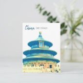 Carte Postale La Chine voyage Temple du Ciel (Debout devant)