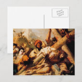Carte Postale La chute de Giovanni Tiepolo-Christ en route pour (Devant / Derrière)