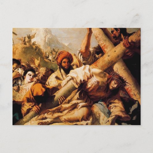 Carte Postale La chute de Giovanni Tiepolo-Christ en route pour (Devant)