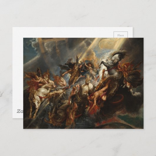 Carte Postale La chute de Phaeton par Peter Paul Rubens (1605) (Devant / Derrière)