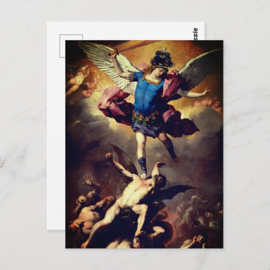 Carte Postale La chute des anges rebelles (Luca Giordano) (Devant / Derrière)