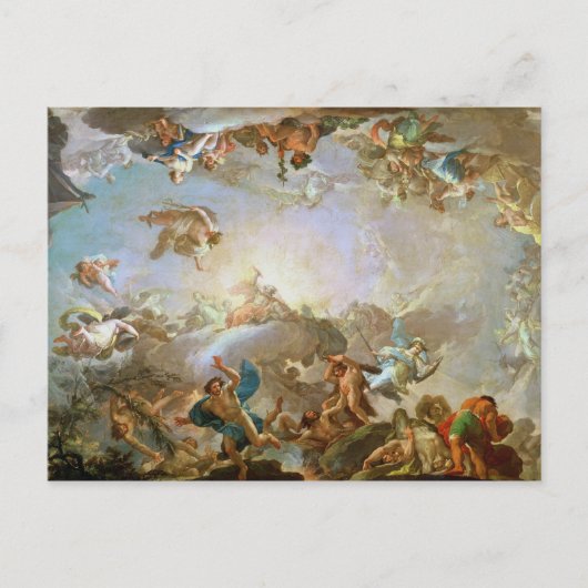 Carte Postale La Chute des Géants assaillit Olympus, 1764 (oi (Devant)