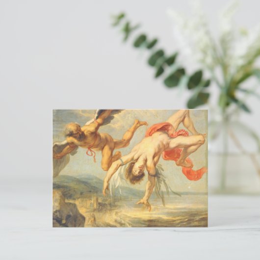 Carte Postale La Chute D'Icarus Par Jacob Peter Gowy (Debout devant)