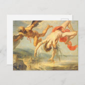 Carte Postale La Chute D'Icarus Par Jacob Peter Gowy (Devant / Derrière)