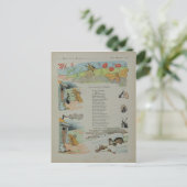 Carte Postale La Cicada et la fourmi des fables (Debout devant)