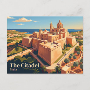 Carte Postale La Citadelle (Cittadella), Gozo Malte