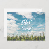 Carte Postale La citation inspirée "apprécient aujourd'hui" le (Devant / Derrière)