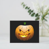 Carte Postale La citrouille d'Halloween de Jack O'lantern (Debout devant)