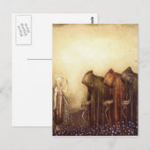 Carte Postale "La clé d'or" Aquarelle John Bauer (Devant / Derrière)