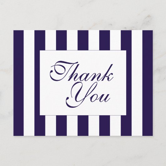 Carte Postale La collection de mariage à rayures de la marine mo (Devant)