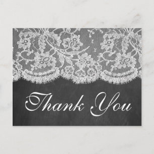 Carte Postale La collection de Mariages Chalkboard & Lace