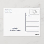 Carte Postale La collection de Mariages de nuit étoilée - Merci (Dos)