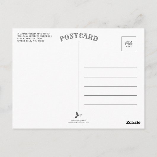 Carte Postale La collection de Mariages d'été de Bohême (Dos)