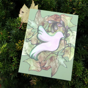 Carte Postale La colombe de la paix sur Terre et l'espoir de la 
