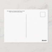 Carte Postale La colombe en deuil sur le rocher rempli de chalcé (Dos)