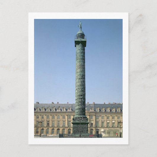 Carte Postale La colonne Vendome, avec bas-reliefs enregistrant  (Devant)