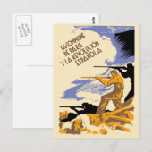 Carte Postale La Commune de Paris Y La Révolution Espanola (Devant / Derrière)