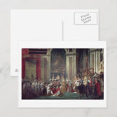 Carte Postale La consécration de l'empereur Napoléon (Devant / Derrière)