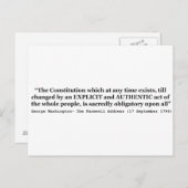 Carte Postale La Constitution est sacrément obligatoire pour tou (Devant / Derrière)