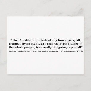 Carte Postale La Constitution est sacrément obligatoire pour tou