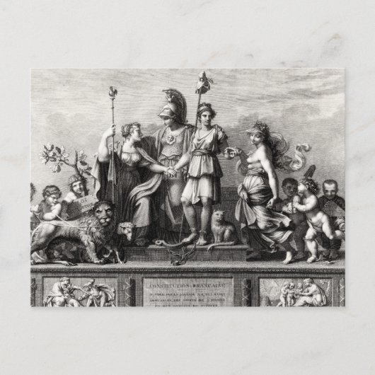 Carte Postale La Constitution française (Devant)