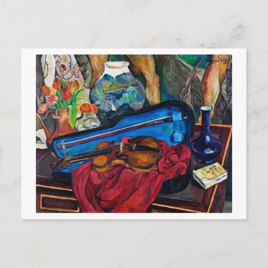 Carte Postale La Coque de violon Suzanne Valadon (Devant)