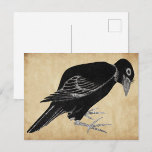 Carte Postale La corneille de Katsushika Hokusai 1814