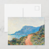 Carte Postale La Corniche près de Monaco par Claude Monet (Devant / Derrière)