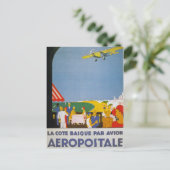 Carte Postale La Côte Basque Par Avion (Debout devant)