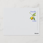 Carte Postale La côte d'Amalfi (Dos)