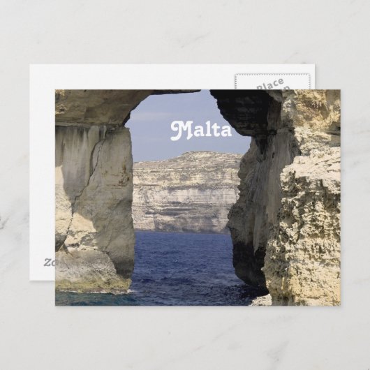 Carte Postale La côte de Malte (Devant / Derrière)