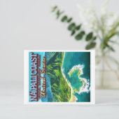 CARTE POSTALE LA CÔTE DE NA PALI - L'ÎLE DE KAUAI - HAWAII (Debout devant)