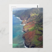 Carte Postale La côte de Na'Pali - île de Kauai, Hawaï (Devant / Derrière)