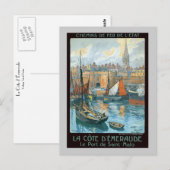 Carte Postale La Côte d'Émeraude (Devant / Derrière)