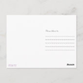 Carte Postale La côte Est, Canada (Dos)