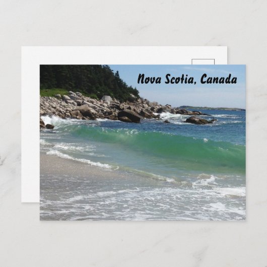 Carte Postale La côte rocheuse (Devant / Derrière)